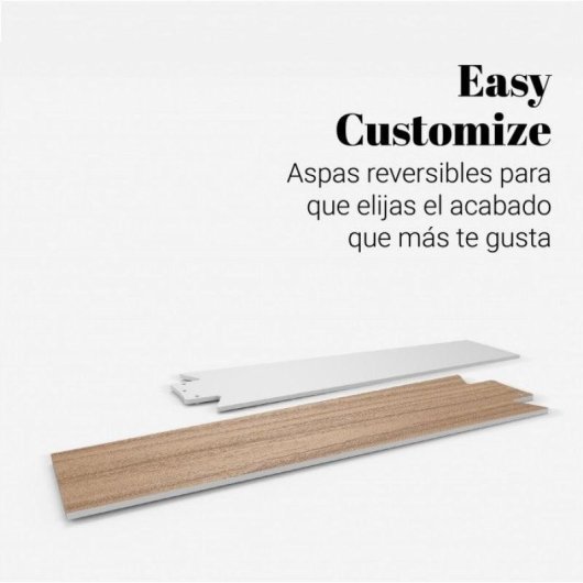 Ventilatore da soffitto universale Blu Bora UVT1312-21 con luce LED e telecomando 70W