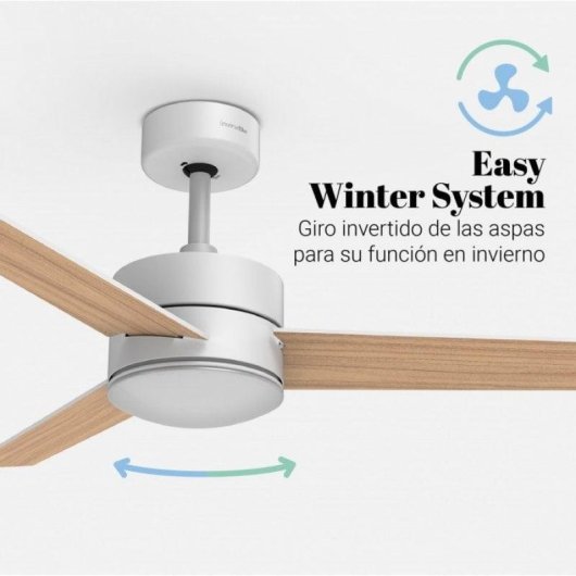 Ventilatore da soffitto universale Blu Bora UVT1312-21 con luce LED e telecomando 70W