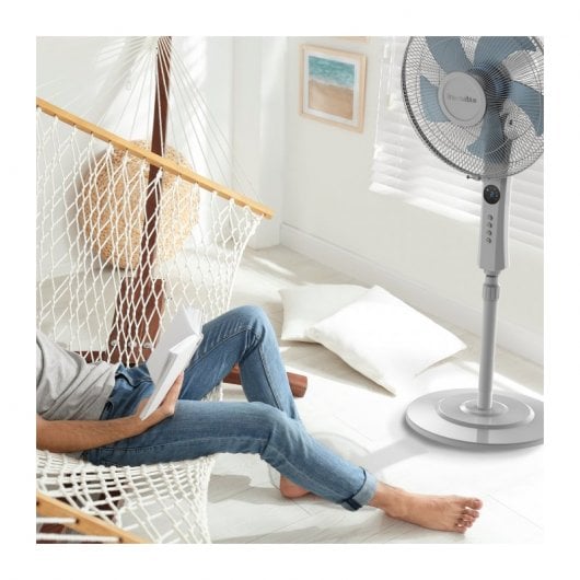 Universal Blue Ventilador de Pie 50W Blanco