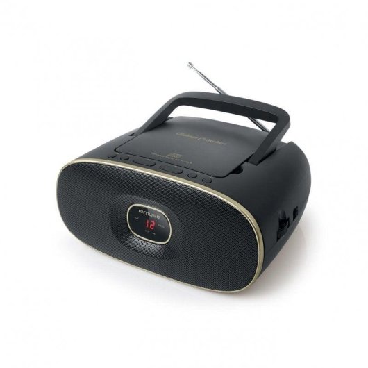 Microset Muse M-202 VT Radio CD Zwart FM/MW Analoog