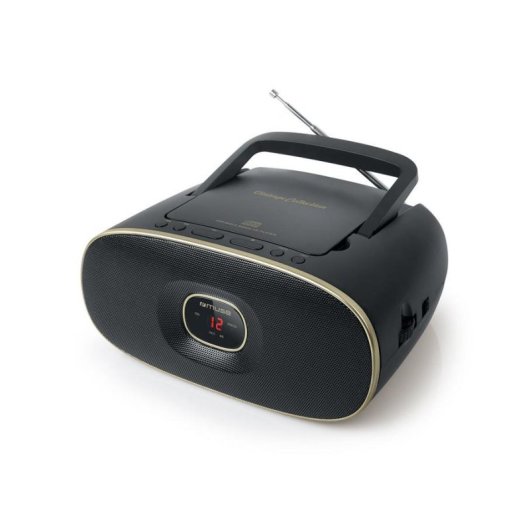 Microset Muse M-202 VT Radio CD Zwart FM/MW Analoog