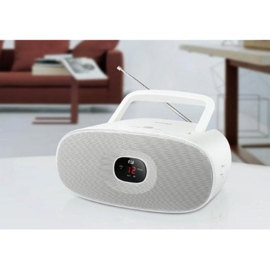 CD-speler Muse M-202 RDW Radio FM/MW AUX Compatibel CD-R/RW Wit