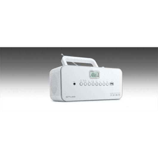 Radio CD Muse M-28 RDW 3W RMS USB AUX MP3 Tragbar Weiß