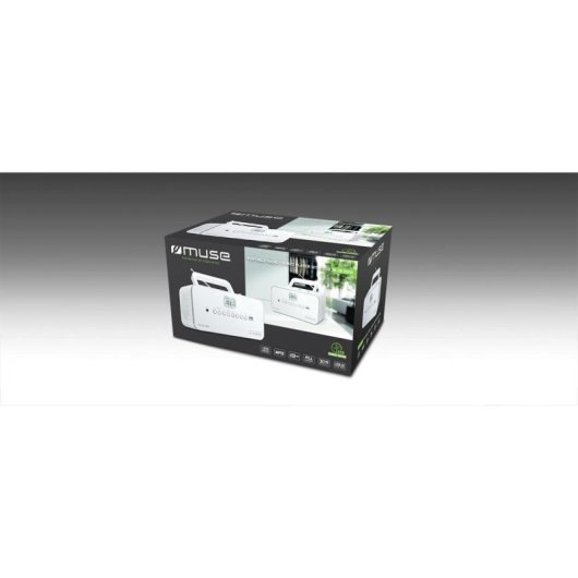 Radio CD Muse M-28 RDW 3W RMS USB AUX MP3 Tragbar Weiß
