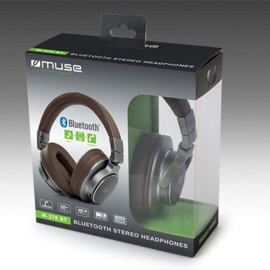 Muse M-278 BT Bluetooth-Kopfhörer braun