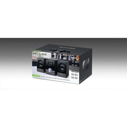 Micro Systeem Muse M-38 BT 20W RMS Bluetooth USB FM Radio