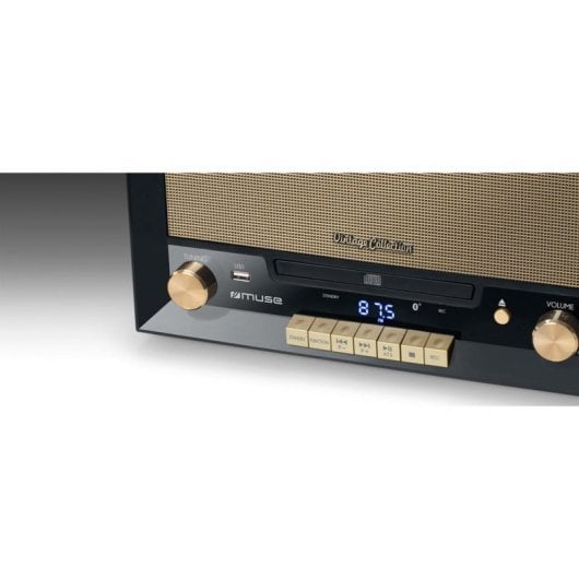 Platine Muse MT-110 B 20 W Bluetooth USB Directe CD FM Noir