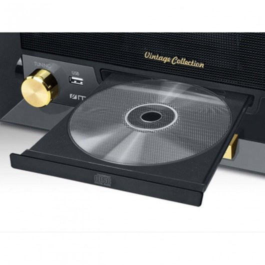 Tocadiscos Muse MT-112 W 20W Bluetooth USB Riemenaandrijving CD FM Hout