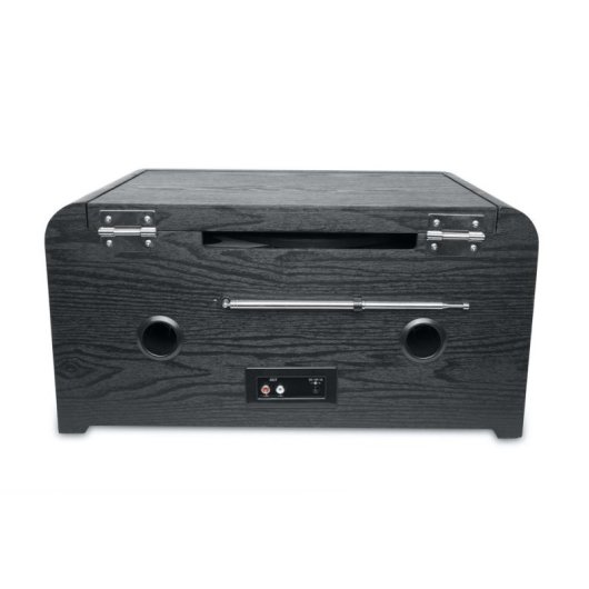 Tocadiscos Muse MT-115 W 20W Bluetooth USB CD FM Onbekende Aandrijving Hout Zwart