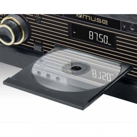Tocadiscos Muse MT-115 W 20W Bluetooth USB Riemenaandrijving CD FM Hout