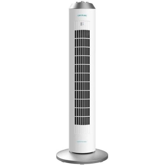 Ventilatore a torre Cecotec ForceSilence 8090 Skyline 60W 3 velocità timer oscillante bianco