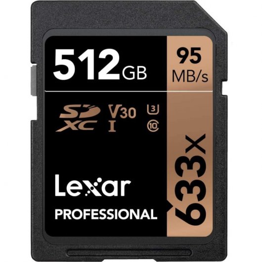 Lexar Professional 633x SDHC/SDXC 512GB Clase 10 UHS-I
