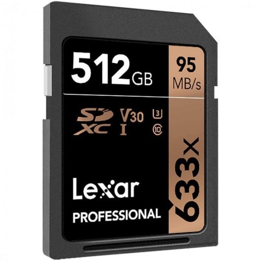 Lexar Professional 633x SDXC 512GB UHS-I U3 V30 Clase 10