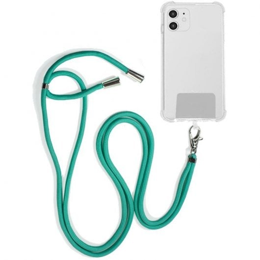 Cool Cordón Colgante Universal Verde Menta Con Tarjeta para Smartphone