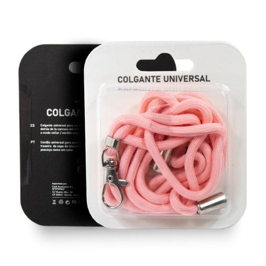 Cooles pinkes Universal-Lanyard mit Karte für Smartphone