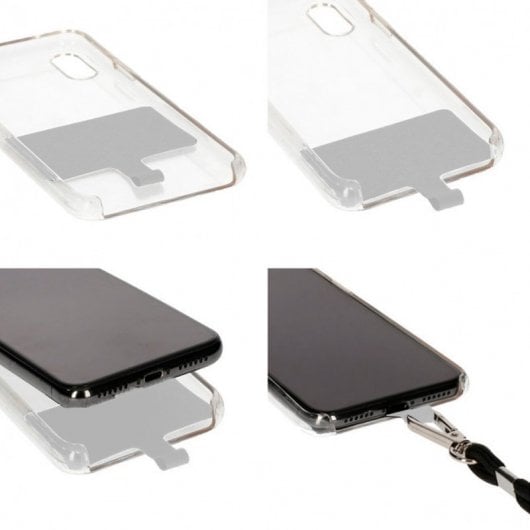 Cooles violettes Universal-Lanyard zum Aufhängen mit Karte für Smartphone