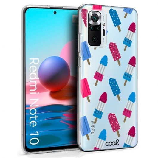 Cool Funda TPU Silicona Dibujos Helados para Xiaomi Redmi Note 10/Note 10s