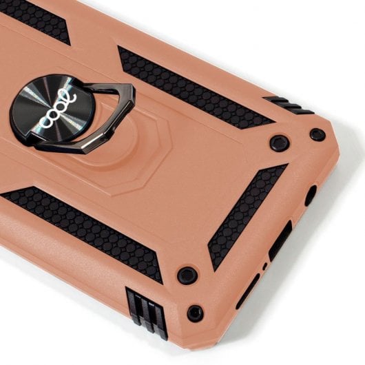 Coque rigide cool en or rose avec anneau pour iPhone 12 Mini