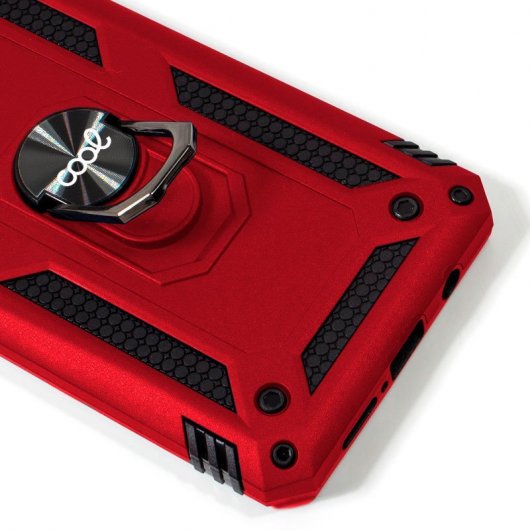 Cool Funda Hard Roja con Anilla para iPhone 12 Pro Max