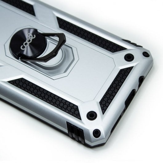 Cool Funda Hard Plata con Anilla para Samsung G990 Galaxy S21