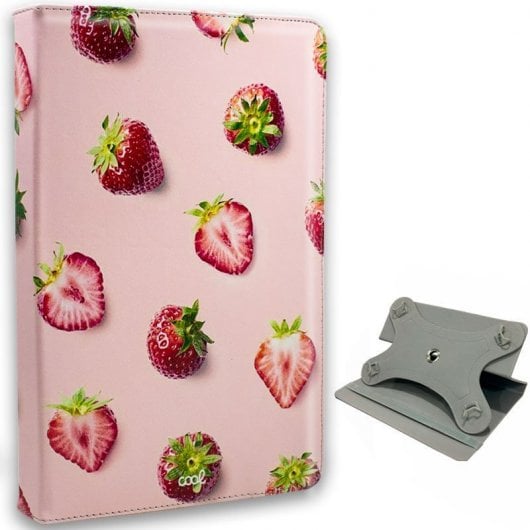 Cool Funda Giratoria Dibujos Fresas para Ebook/Tablet 10"