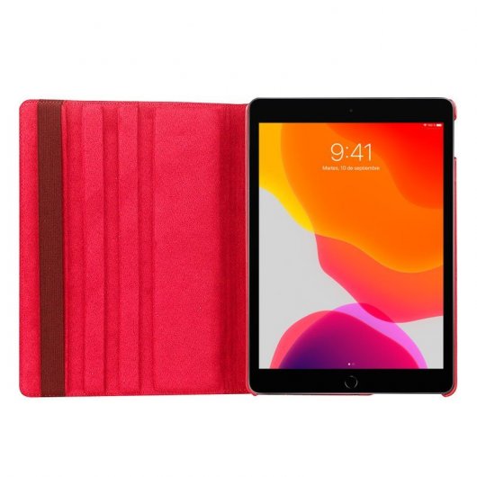 Cool Funda Giratoria Roja para iPad 2019/2020 10.2"