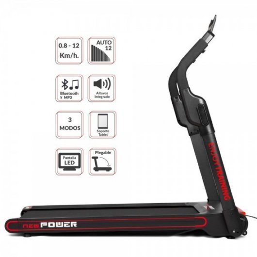 FeelTech Cinta de Correr Plegable Negra