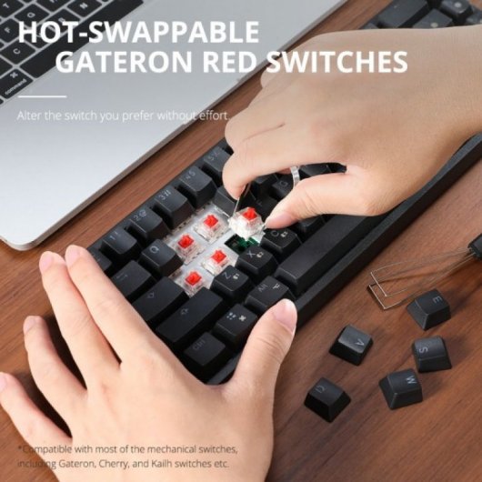 Tronsmart Elite Pro RGB Teclado Gaming Inalámbrico Negro