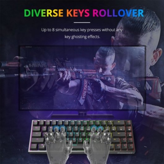 Tronsmart Elite Pro RGB Teclado Gaming Inalámbrico Negro