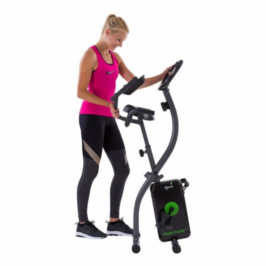 Vélo d'appartement pliant Tunturi B25 X-Bike Cardio Fit noir