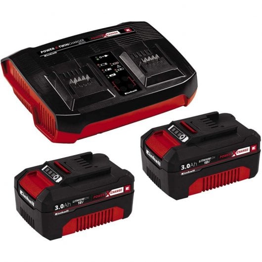 Einhell PXC Kit 2 Baterías 18V 3.0Ah + Cargador doble