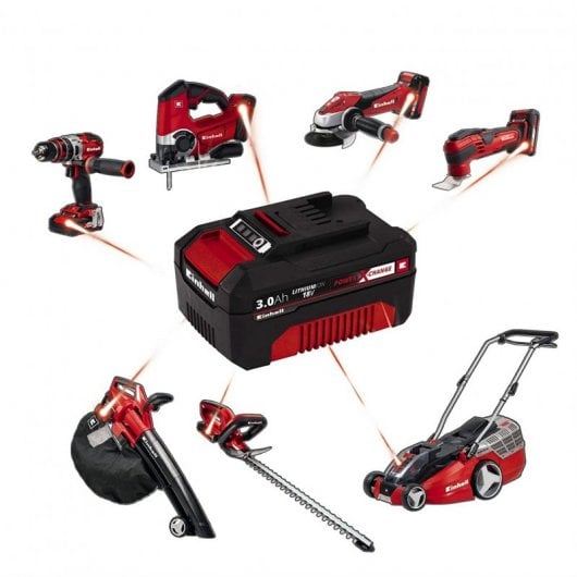 Einhell PXC Kit 2 Baterías 18V 3.0Ah + Cargador doble