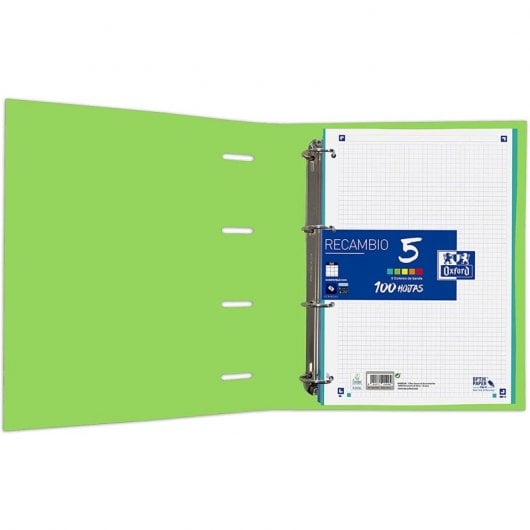 Classificatore Oxford Classic EuropeanBinder Carpeblock con ricarica A4+ Verde mela
