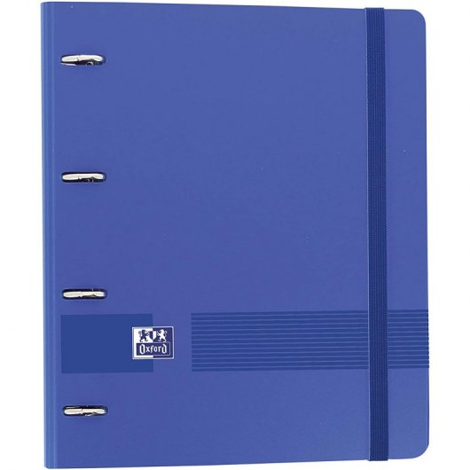 Oxford Live & Go EuropeanBinder Archivador con Recambio A4+ Azul Marino