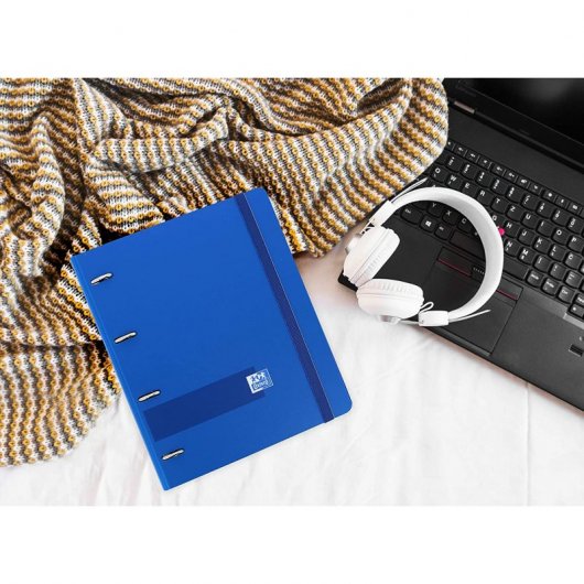 Oxford Live & Go EuropeanBinder Archivador con Recambio A4+ Azul Marino