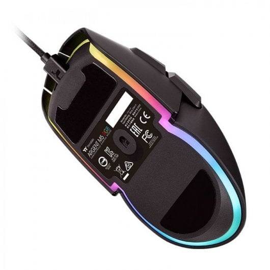 Mouse da gioco Thermaltake Argent M5 RGB 16000 DPI Nero