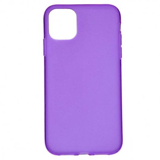 Funda Silicona Lisa Morada para iPhone 11