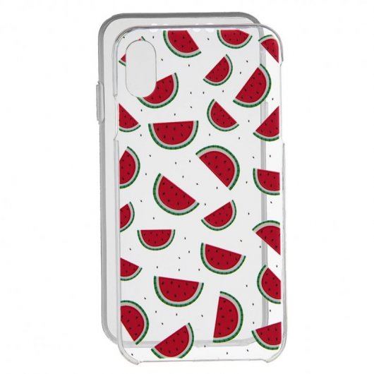 Funda Silicona con Tapa Sandia para iPhone X