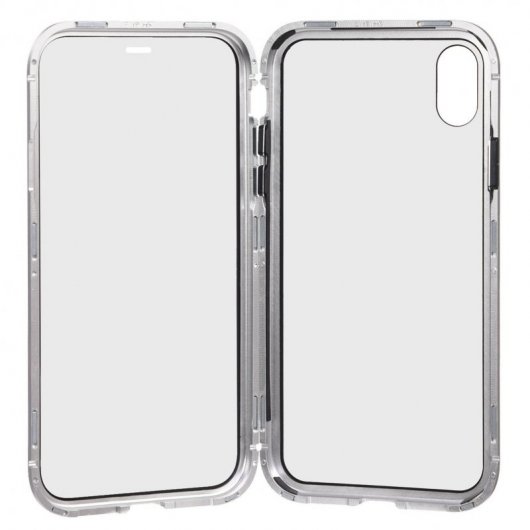 Funda Magnética Plata para iPhone X
