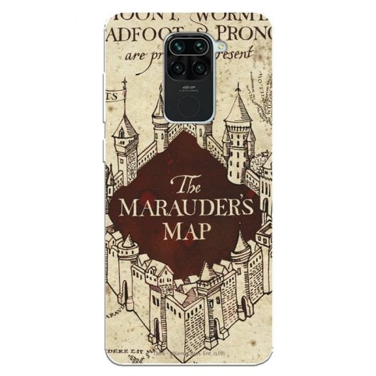 Funda Oficial de Harry Potter The Marauders Map Fondo Harry Potter para Xiaomi Redmi Note 9