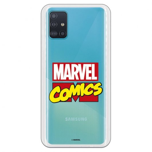 Funda Oficial de Marvel Marvel Logo Transparente Marvel para Samsung Galaxy A51 5G