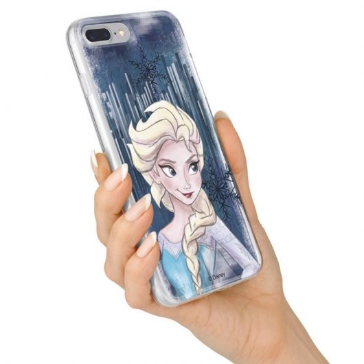 Funda Oficial de Disney Elsa Fondo Azul Frozen para Samsung Galaxy A51 5G
