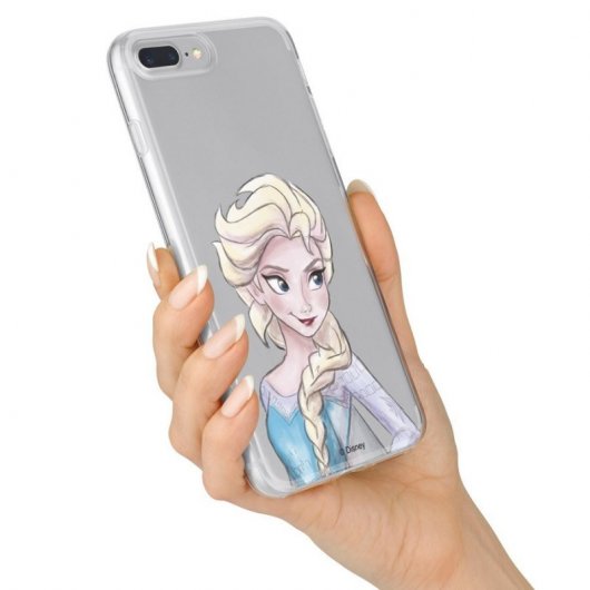 Funda Oficial de Disney Elsa Silueta Transparente Frozen para Samsung Galaxy A51 5G