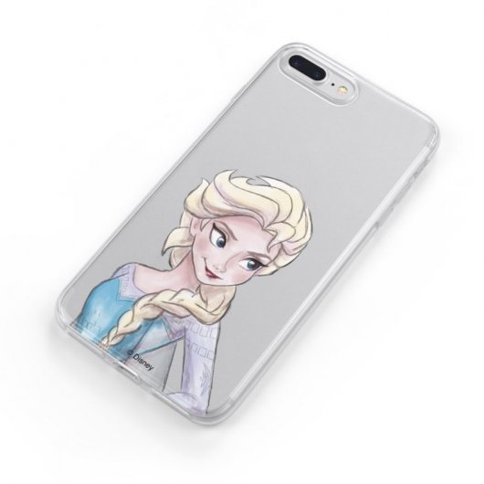 Funda Oficial de Disney Elsa Silueta Transparente Frozen para Samsung Galaxy A51 5G