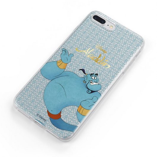 Funda Oficial de Disney Genio de la Lámpara Silueta Transparente Aladdín para Samsung Galaxy A51 5G