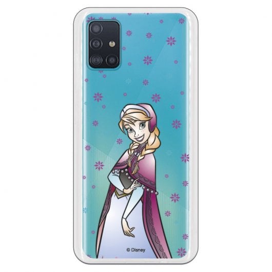 Funda Oficial de Disney Anna Silueta Transparente Frozen para Samsung Galaxy A51 5G