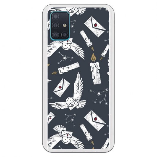 Funda Oficial de Harry Potter Lechuzas Siluetas Harry Potter para Samsung Galaxy A51 5G