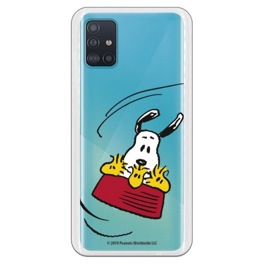 Funda Oficial de Peanuts Woodstock y Snoopy Volando Snoopy para Samsung Galaxy A51 5G