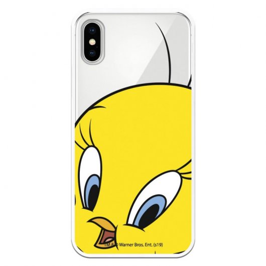 Funda Oficial Warner Bros Cara Piolín Transparente Looney Tunes para iPhone X