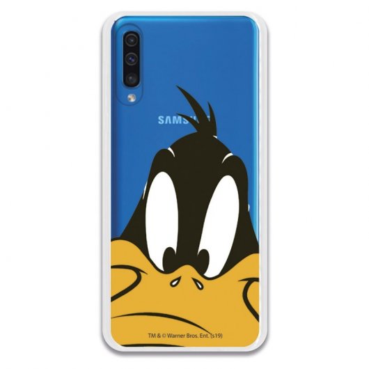 Funda Oficial Warner Bros Pato Lucas Transparente Looney Tunes para Samsung Galaxy A50